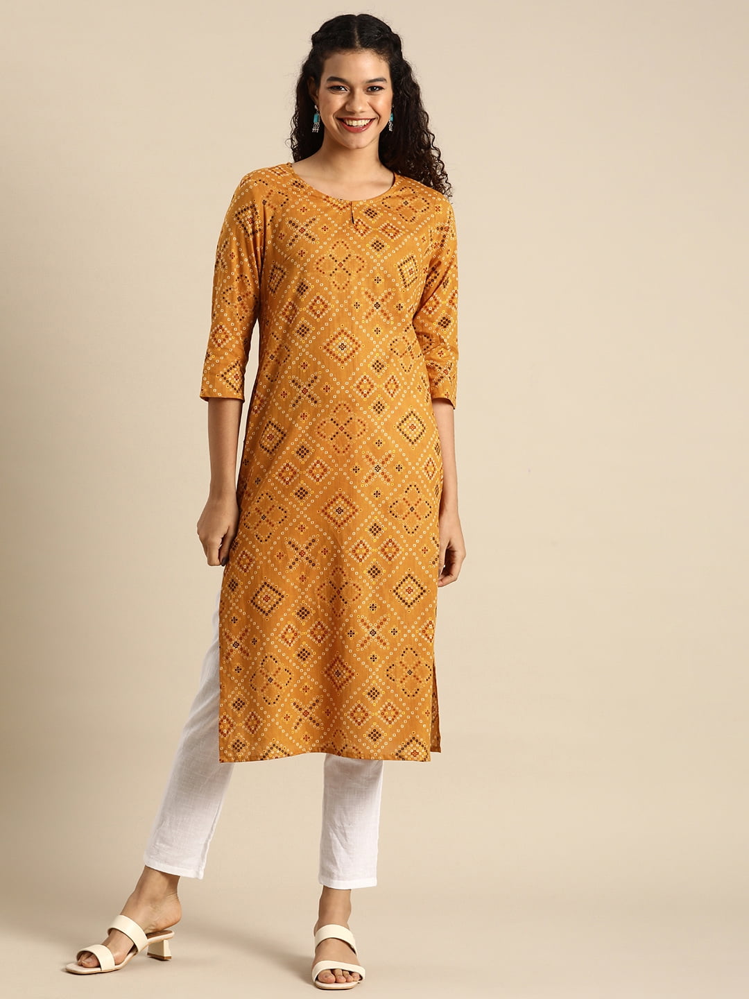 Buy Rayon Yellow Embroidered Designer Kurti Online : 254945 - New Arrivals